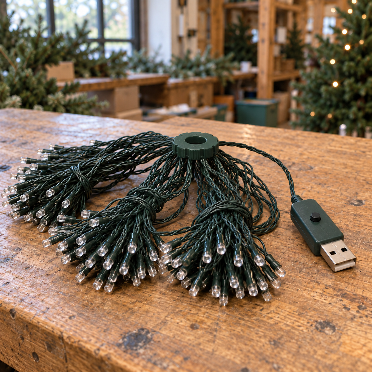 Kerstboomverlichting met topring